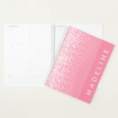 Simple Blush Pink Sparkle Nom personnalisé (Devant avec enveloppe)