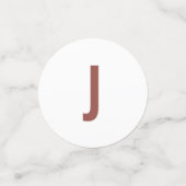 Simple Boho Dusty Roos Typography Wedding Confetti (Kleine voorkant)