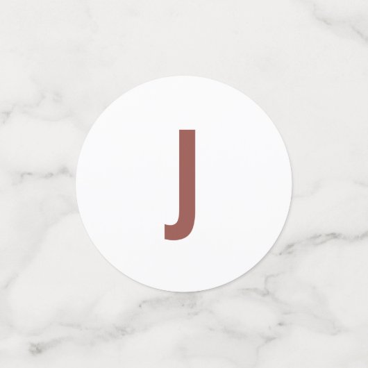 Simple Boho Dusty Roos Typography Wedding Confetti (Kleine voorkant)