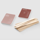 Simple Boho Dusty Roos Typography Wedding Programm Handwaaier (Niet-gemonteerd)