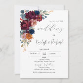 Simple Boho Elegant Wedding Invitation (Devant)