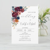 Simple Boho Elegant Wedding Invitation (Debout devant)