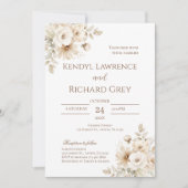 Simple Boho Elegant Wedding Invitation (Devant)