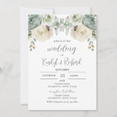 Simple Boho Elegant Wedding Invitation Kaart (Voorkant)