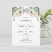 Simple Boho Elegant Wedding Invitation Kaart (Staand voorkant)
