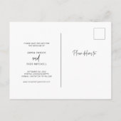 Simple Boho | Legant Script Photo Save the Date Aankondigingskaart (Achterkant)
