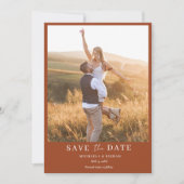 Simple Boho Photo Wedding Save The Date (Voorkant)