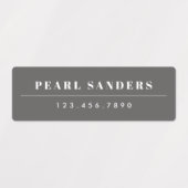 Simple Boho Rainbow Waterproof Nom Étiquettes (Design 2)