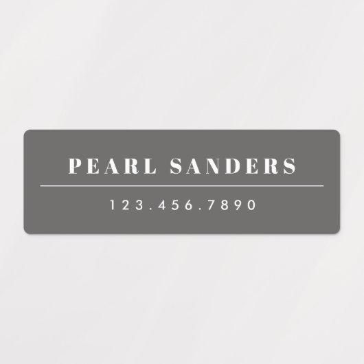 Simple Boho Rainbow Waterproof Nom Étiquettes (Design 2)