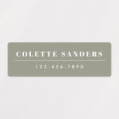 Simple Boho Rainbow Waterproof Nom Étiquettes (Design 1)