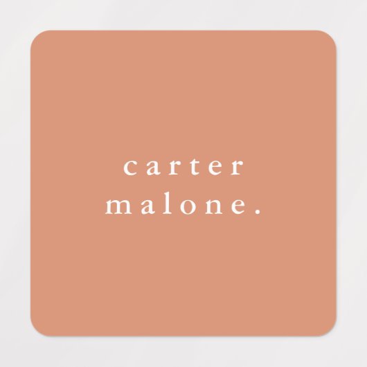 Simple Boho Rainbow Waterproof Nom Étiquettes (Design 2)