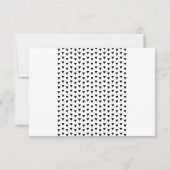 SIMPLE BOHO RSVP modern driehoekspatroon zwart (Achterkant)