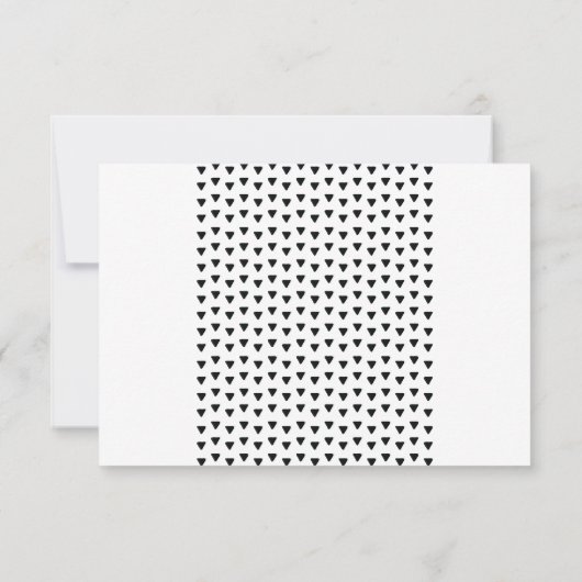 SIMPLE BOHO RSVP triangle moderne motif noir (Dos)