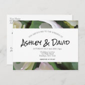 Simple Boho Script Wedding Briefkaart (Voorkant / Achterkant)