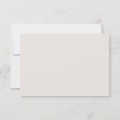 Simple Boho Sun Brown en Taupe Wedding RSVP Kaartje (Achterkant)