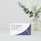 Simple Bold Cartes de visite Handyman (Debout devant)