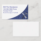 Simple Bold Cartes de visite Handyman (Devant / Derrière)