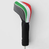 Simple Bold Italian Flag Personalized Golf Head Golfheadcover (Schuin)