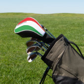 Simple Bold Italian Flag Personalized Golf Head Golfheadcover (Insitu)