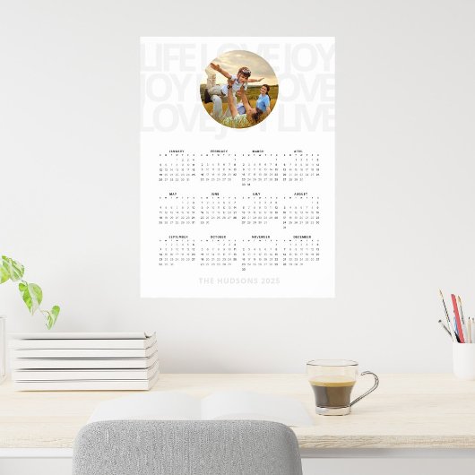 SImple Bold | LIVE LOVE JOY 2025 Agenda Poster