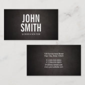 Simple Bold Text Screenwriter Visitekaartje (Voorkant / Achterkant)