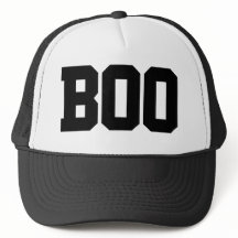 Simple “Boo” Halloween Trucker Hat