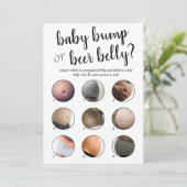 Simple bosse ou ventre | Carte de jeu de script no (Debout devant)