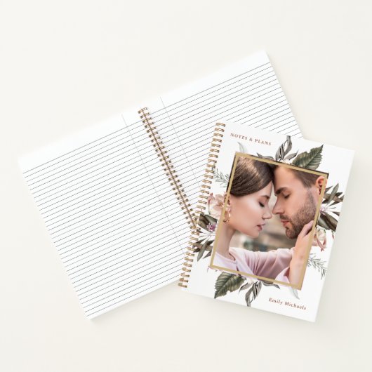 Simple Botanique Notes et plans Carnet photo (Intérieur)
