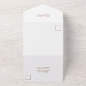 Simple Botanique Tout En Un Faire-part de mariage (Dehors)