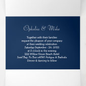 Simple botanique, triple lettre pliée Invitation (Intérieur au milieu)