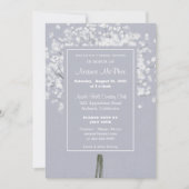 Simple Bouquet Floral Invitation de la nuptiale (Devant)