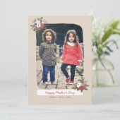 Simple Bouquet-Moederdag Feestdagenkaart (Staand voorkant)