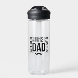 Simple bouteille d'eau de Super Papa Noir