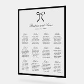 Simple Bow Classic Wedding Seating Chart (Angle)