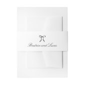 Simple Bow Classic Wedding Uitnodigingen Wikkel (Voorkant Voorbeeld)