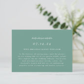 Simple Branch Wedding Online RSVP en Info Kaart (Staand voorkant)