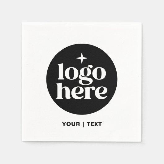 Simple Branded Custom Text & Logo Servet (Voorkant)