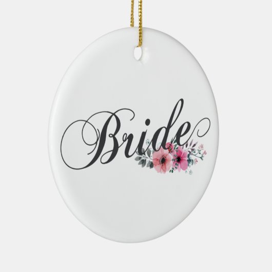 Simple Bride Calligraphie Florale | Ornement (Droite)
