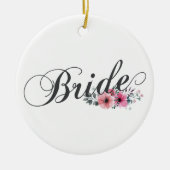 Simple Bride Calligraphie Florale | Ornement (Devant)