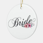 Simple Bride Floral Calligraphie | Ornement (Gauche)