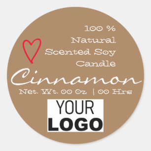 Simple Brown minimaliste Étiquettes du logo du co