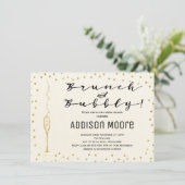 Simple Brunch Et Bubbly Invitation De Douche Maria (Debout devant)