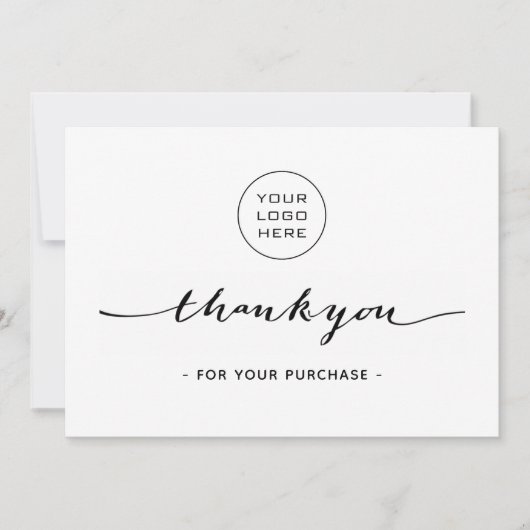 Simple Business Carte de remerciements - Ajouter u (Devant)