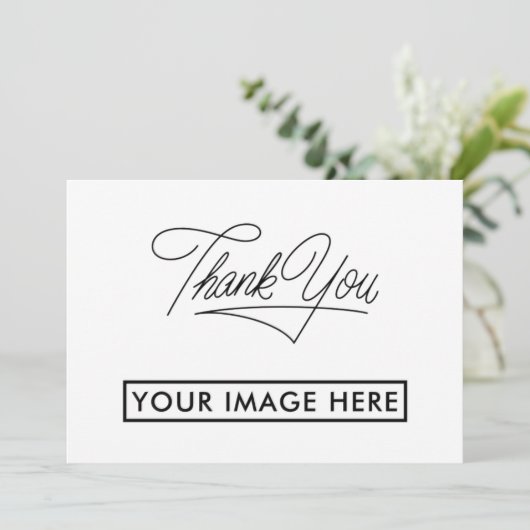 Simple Business Carte de remerciements, Ajouter un (Debout devant)