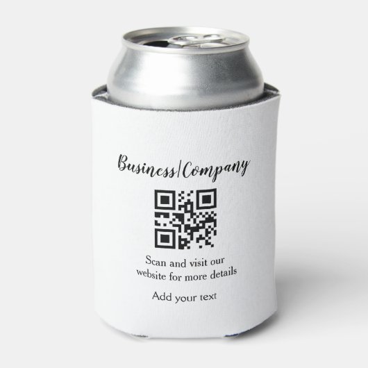 Simple business company website QR add nam Blikjeskoeler (Blikje Voorkant)