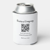 Simple business company website QR add nam Blikjeskoeler (Blikje Achterkant)