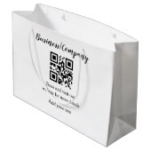 Simple business company website QR add nam Groot Cadeauzakje (Achterkant Gekanteld)