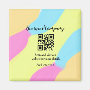 Simple business company website QR add nam Magneet