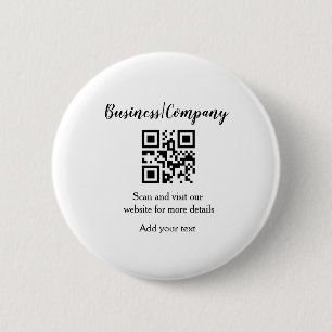 Simple business company website QR add nam Ronde Button 5,7 Cm