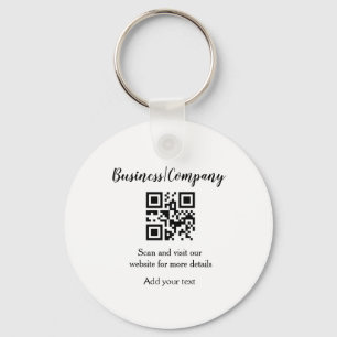 Simple business company website QR add nam Sleutelhanger
